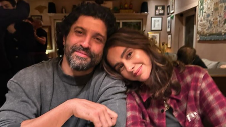 Farhan Akhtar and Shibani Dandekar pack a PDA in anniversary-special Instagram post: ‘6 and 2 just me and you’