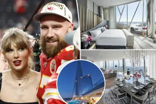 Travis Kelce seen admiring view from Taylor Swift’s $25K-per-night hotel in Sydney