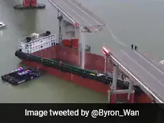 Video Shows Cargo Ship Crashing Into Bridge In China