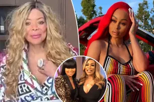 Emotional Wendy Williams shows off her natural hair after removing wig during reunion with Blac Chyna