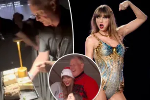 Taylor Swift’s dad gives sandwiches to fans in the middle of Eras Tour Sydney show