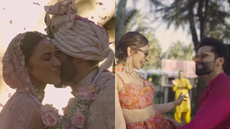 Rakul Preet Singh dances her way to Jackky Bhagnani in wedding video, frolick in the sea after haldi ceremony. Watch