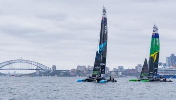 SailGP: Stand-in skipper Nathan Outteridge ensures New Zealand in hunt for title at Sydney Sail GP