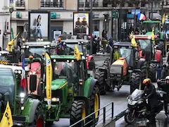 Tractors Roll Into Paris As French Farmers Raise Pressure On Macron