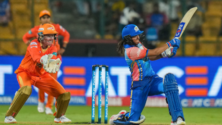 WPL 2024: Harmanpreet Kaur makes it two in two for Mumbai Indians, toothless Gujarat Giants back to chasing games