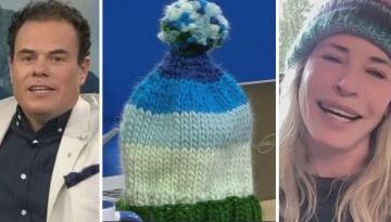 Chelsea Handler impressed by Lloyd Burr's knitting skills