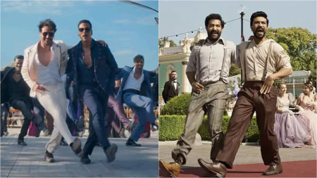 Akshay Kumar, Tiger Shroff attempt to recreate ‘Naatu Naatu’ magic in Bade Miyan Chote Miyan new song Mast Malang Jhoom. Watch