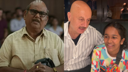 Anupam Kher keeps a chair for Satish Kaushik at Kaagaz 2 screening, shares video with late actor’s daughter Vanshika