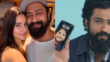 Vicky Kaushal’s phone wallpaper is wife Katrina Kaif’s childhood picture with ponytails, see pic