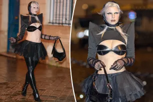 Julia Fox goes full ‘Black Swan’ in tutu and leather bra during Paris Fashion Week