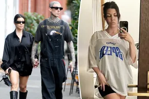 Kourtney Kardashian shares her postpartum ‘tip of the day’: shopping in Travis Barker’s closet