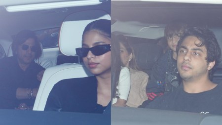 Shah Rukh Khan reaches Jamnagar with Aryan Khan, Suhana; his ‘SRK’ luggage has its own fanbase. Watch