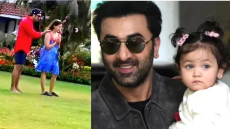 Alia Bhatt and Ranbir Kapoor spend quality time with daughter Raha in Jamnagar amid Ambani’s pre-wedding festivities. See pics