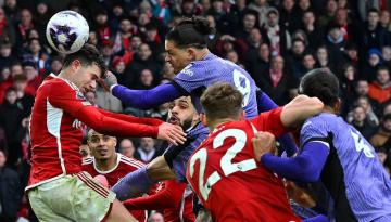 Football: Liverpool maintain English Premier League lead with late win over Nottingham Forest