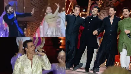 Shah Rukh, Salman Khan shout for Ram Charan; Diljit Dosanjh learns Gujarati from Nita Ambani: Anant Ambani’s pre-wedding bash’s viral moments