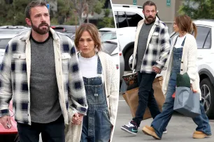 Jennifer Lopez and Ben Affleck hold hands during shopping spree in LA