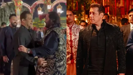 Anant Ambani fails to lift Salman Khan amid Akon’s performance, calls bodyguard Shera for assistance. Watch video