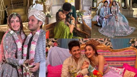 Surbhi Chandna-Karan Sharma wedding: Newlyweds choose viral Pakistani song ‘Kahaani Suno’ for varmala moment. Watch