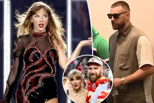 Taylor Swift fans think Travis Kelce’s shirt is a ‘Tortured Poets Department’ Easter egg