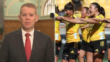 Super Rugby Aupiki: Opposition leader Chris Hipkins defends 'freedom of speech' over Hurricanes Poua haka protest