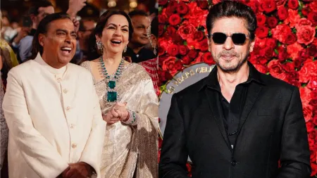 Mukesh Ambani says Shah Rukh Khan is Anant’s ‘godfather’ as he introduces SRK at pre-wedding bash. Watch video