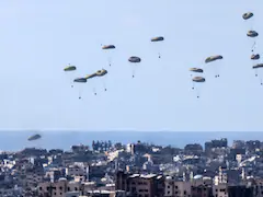 Military Aircraft From 5 Countries Drop Aid Over Gaza