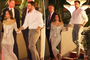 Chris Evans and wife Alba Baptista hold hands on rare date night out at pre-Oscars party