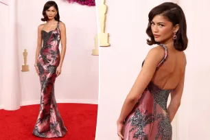 Zendaya trades futuristic ‘Dune’ ‘fits for pretty pink gown on the 2024 Oscars red carpet