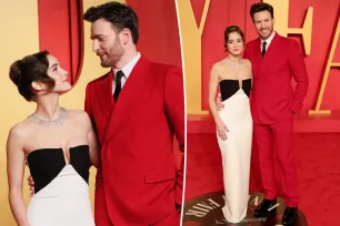 Chris Evans and wife Alba Baptista make red carpet debut at 2024 Vanity Fair Oscars party