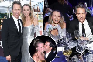 ‘Will &amp; Grace’ alum Eric McCormack, wife Janet Holden look cozy at Oscars 2024 party after divorce filing