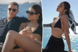 Olivia Culpo stuns in black bikini during St. Barts trip with fiancé Christian McCaffrey: ‘Vacation mode’