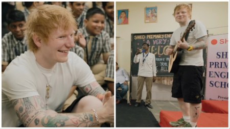 Ed Sheeran ‘swaps performances with kids’ on his second visit to India, treats them to private concert: ‘Great being back’