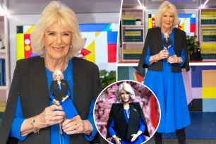 Queen Camilla twins with her Barbie in blue dress and cape: ‘Takes about 50 years off’