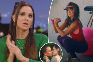 Kyle Richards admits she was ‘curious’ about kissing a woman before locking lips with Morgan Wade in music video