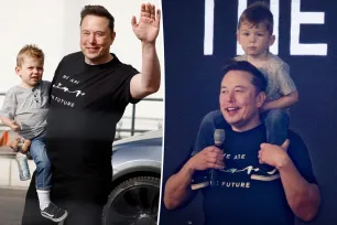 Elon Musk takes son X, 3, to Tesla plant in Germany amid Grimes custody battle