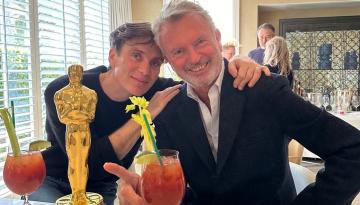 Peaky Blinders stars Sam Neill and Cillian Murphy reunite after Oppenheimer's Oscars glory