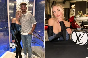 Brittany Mahomes shows off $4,500 Louis Vuitton bag on anniversary date with husband Patrick