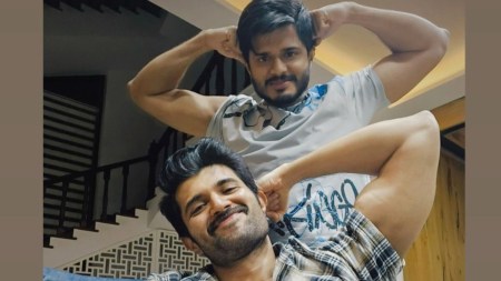 Vijay Deverakonda flexes biceps in birthday post for brother Anand. See photo