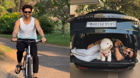 Fan asks Kartik Aaryan why he’s riding bicycle after buying car worth Rs 6 crore: ‘Takes time to break old habits’