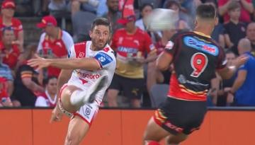 NRL: Kiwi Jeremy Marshall-King battered by 'all-time falcon' in Dolphins' big win over Dragons