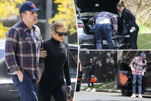 Jennifer Lopez and Ben Affleck ditch BMW after getting flat tire, are rescued by Escalade to finish date night