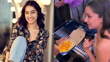 Shraddha Kapoor asks paps for extra pizza, promises to treat them soon: ‘Mujhe bahot bhook lagi thi’