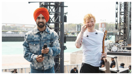 Diljit Dosanjh shares BTS moments with Ed Sheeran from Mumbai concert, calls him a ‘beautiful soul’. Watch