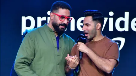 Varun Dhawan asks ‘why are you stealing all my directors’ as Abhishek Bachchan announces films with Shoojit Sircar, Remo D’Souza