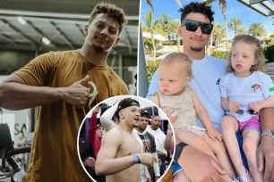 Patrick Mahomes jokes it’s ‘dad bod season’ after shirtless photo went viral