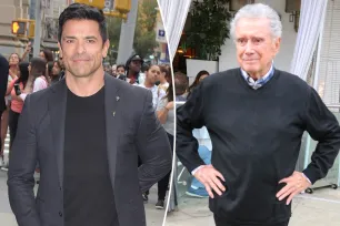 Mark Consuelos mistaken for late Regis Philbin at New York Knicks game