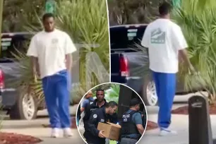 Sean ‘Diddy’ Combs seen pacing outside Miami airport after homes get raided by feds