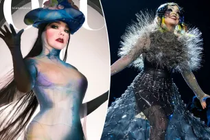 Björk models couture ‘merkin dress’ made from real human hair on Vogue Scandinavia cover