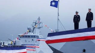 Taiwan commissions 2 new navy ships as safeguards against rising threat from China