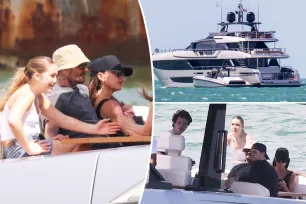 David and Victoria Beckham get cozy heading to new $20M yacht with family in Miami